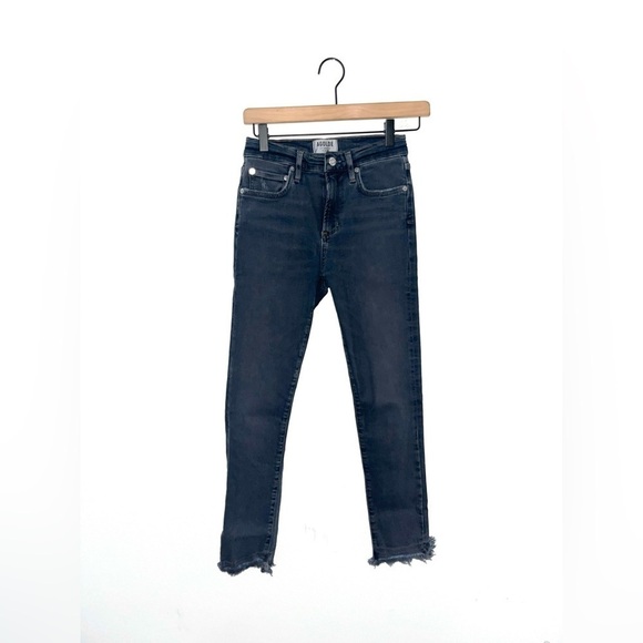 AGOLDE Mid Rise Sophie Cropped Blue Jeans in Size 25 - Picture 1 of 9
